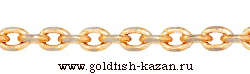 Золотая цепочка плетение Якорная